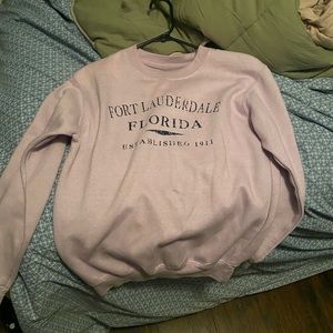 Purple crewneck Florida sweatshirt